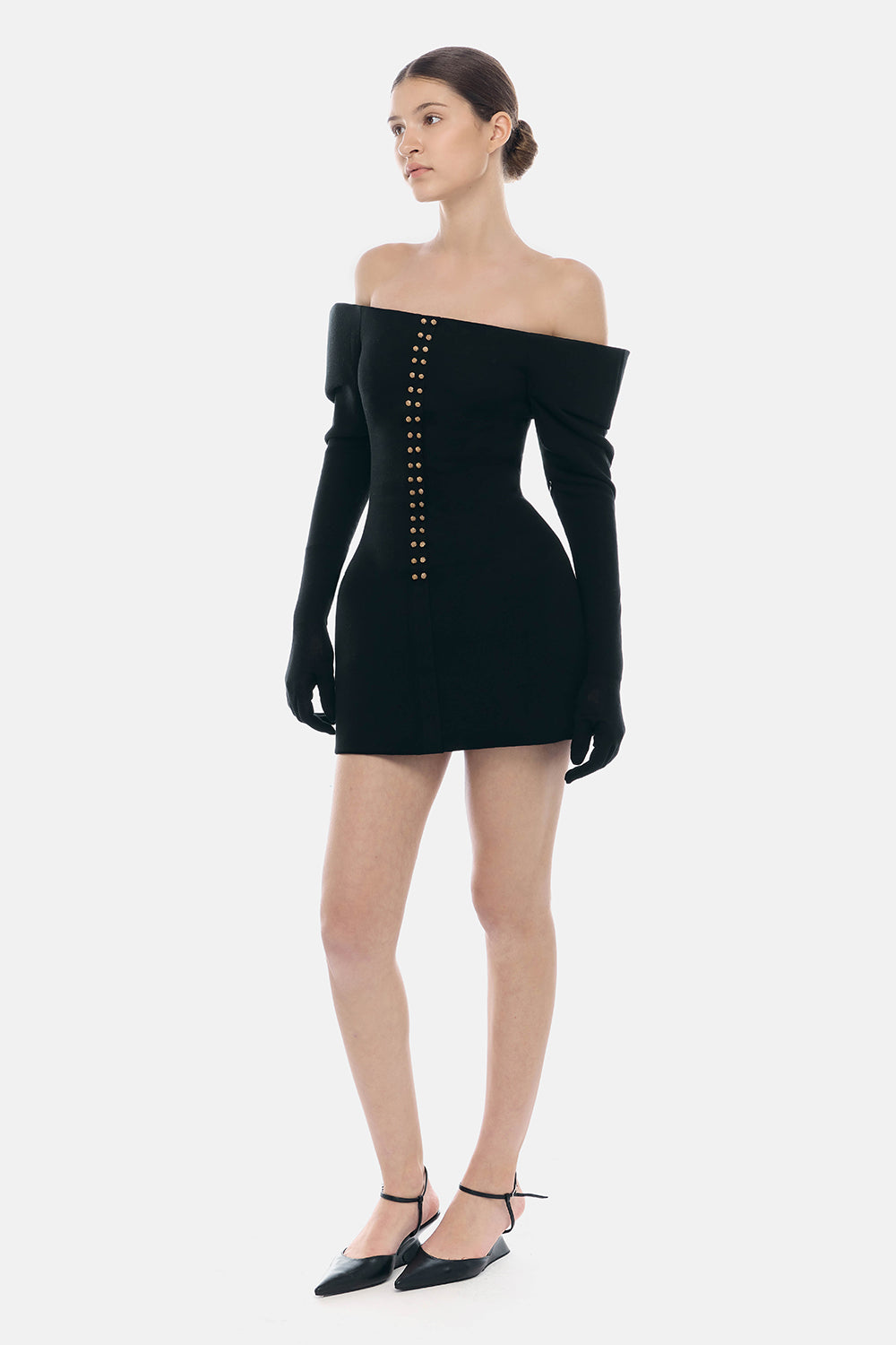 Nara Glove Sleeve Mini Dress