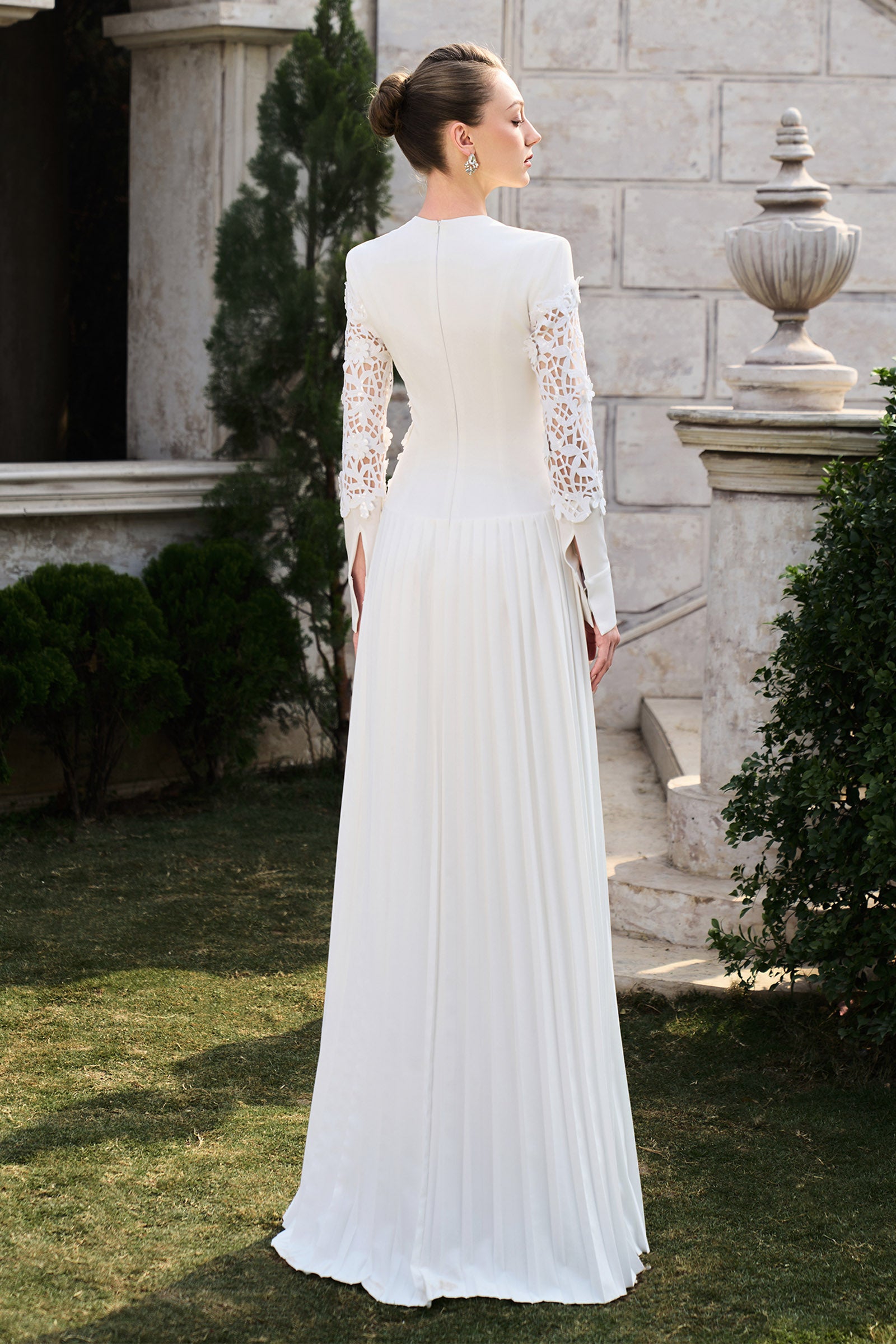 Ariella Pleated Maxi Dress