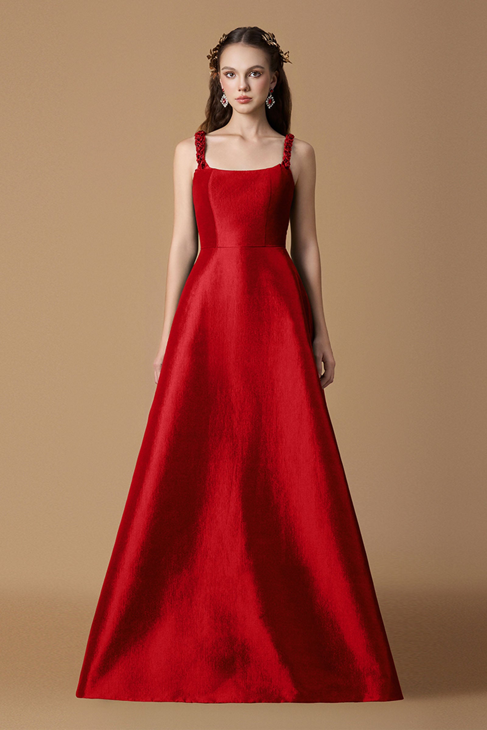Ysolde Square Neck Maxi Dress