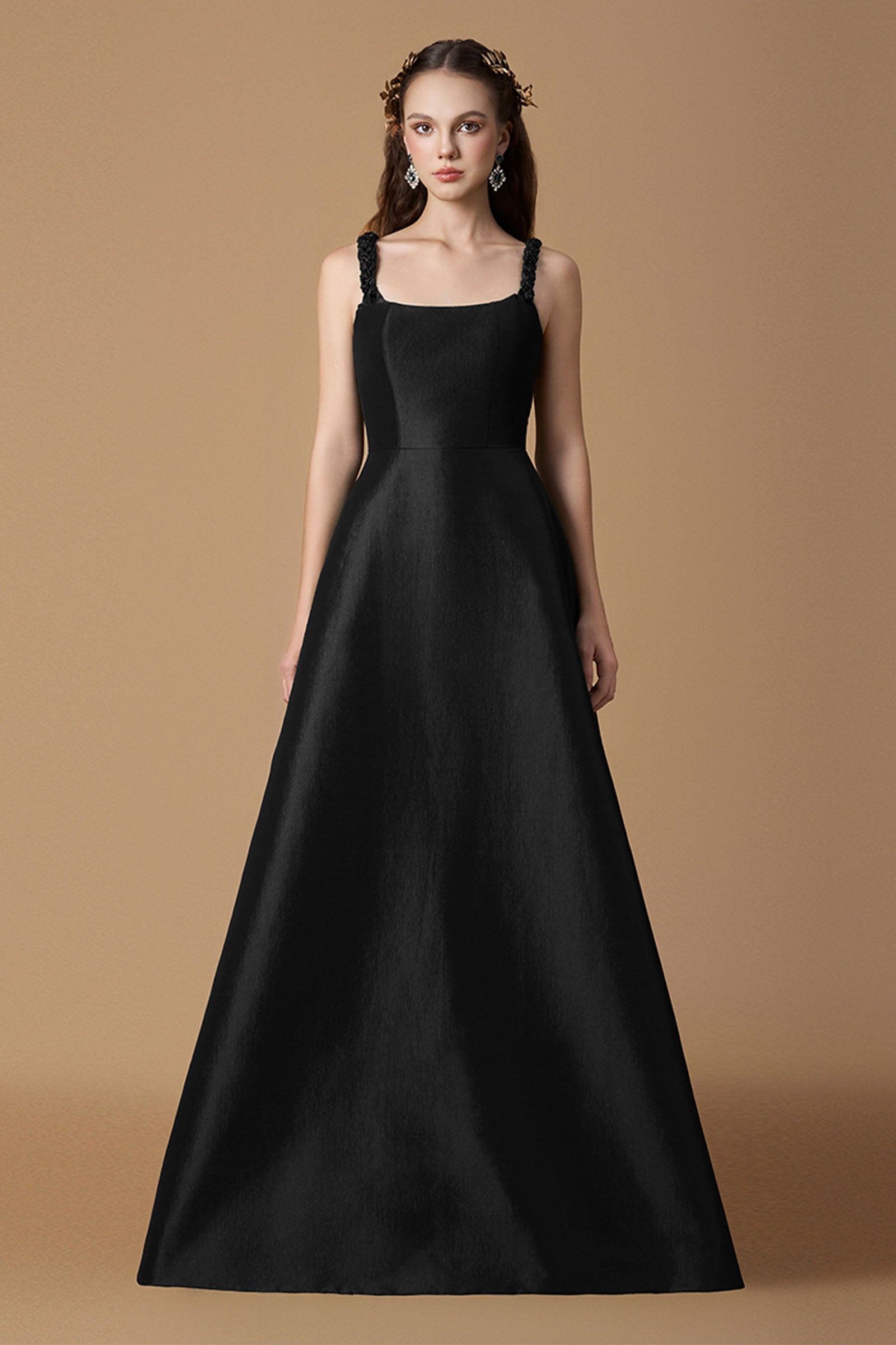Ysolde Square Neck Maxi Dress