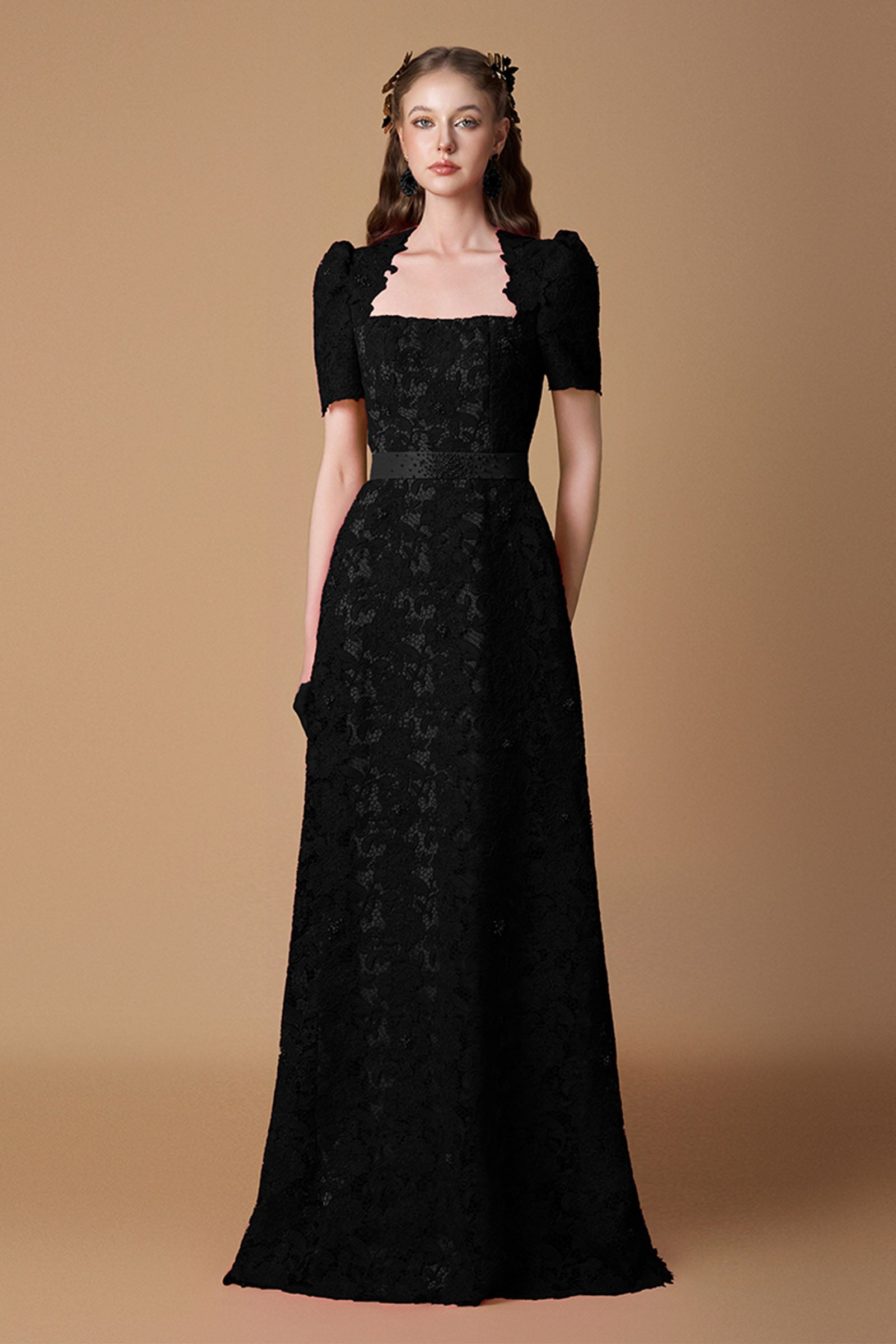 Eirlys Puff Sleeve Maxi Dress