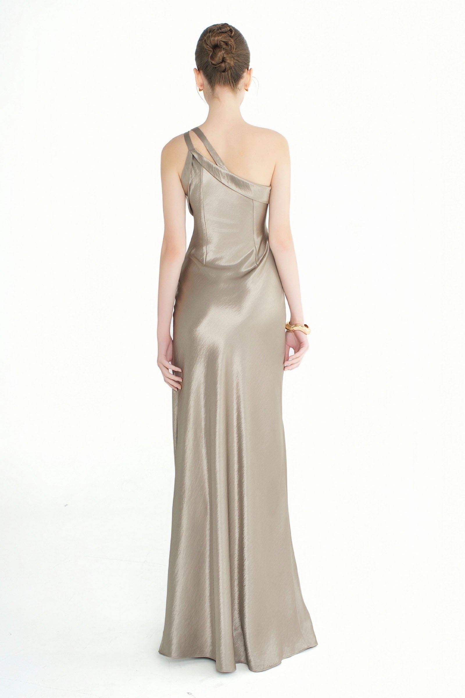 Floraine One Shoulder Maxi Dress