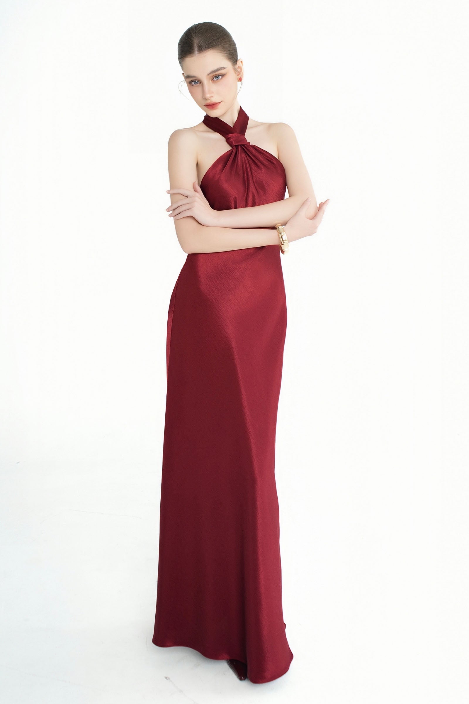 Marisela Halter Maxi Dress