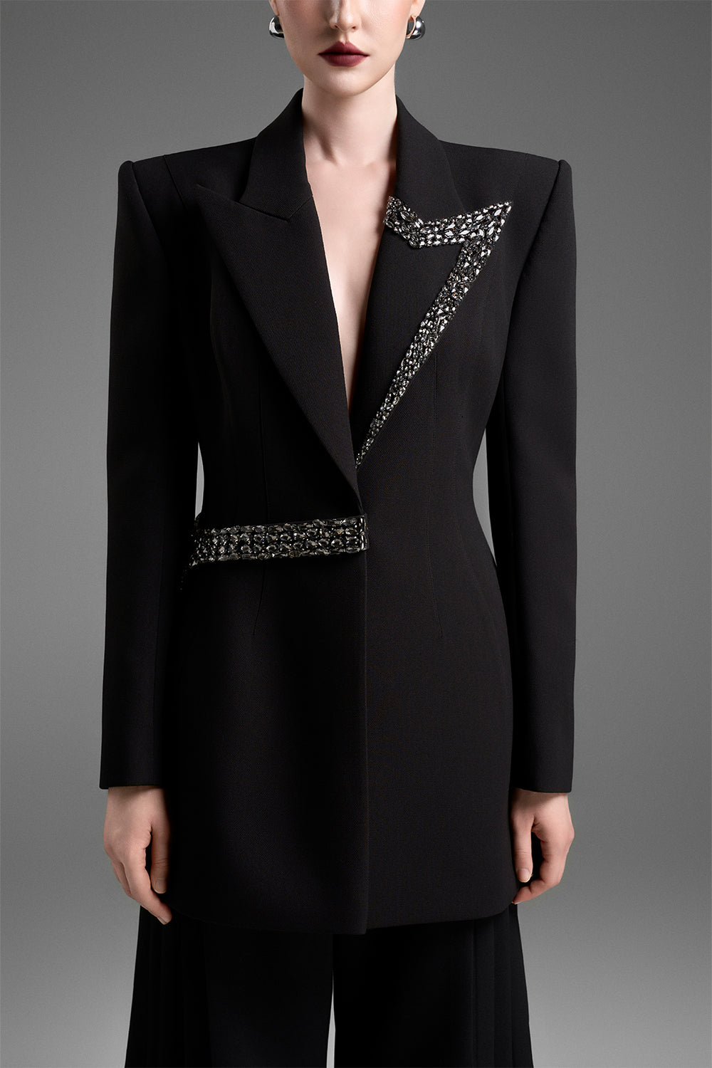 Seraphina V-Neck Bead Blazer