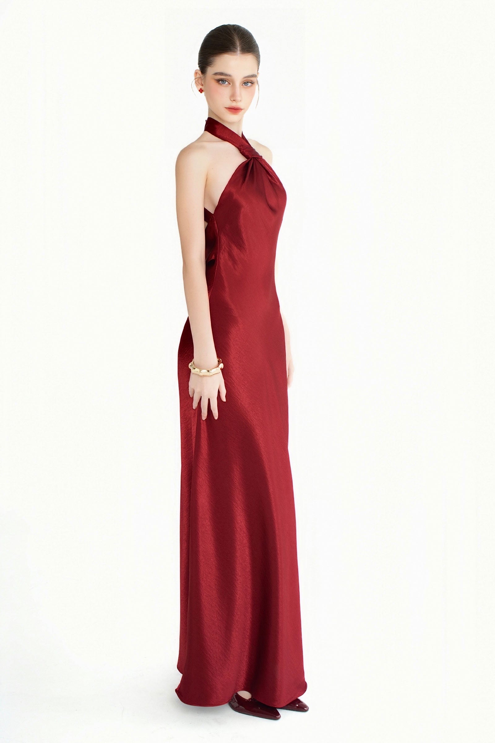 Marisela Halter Maxi Dress