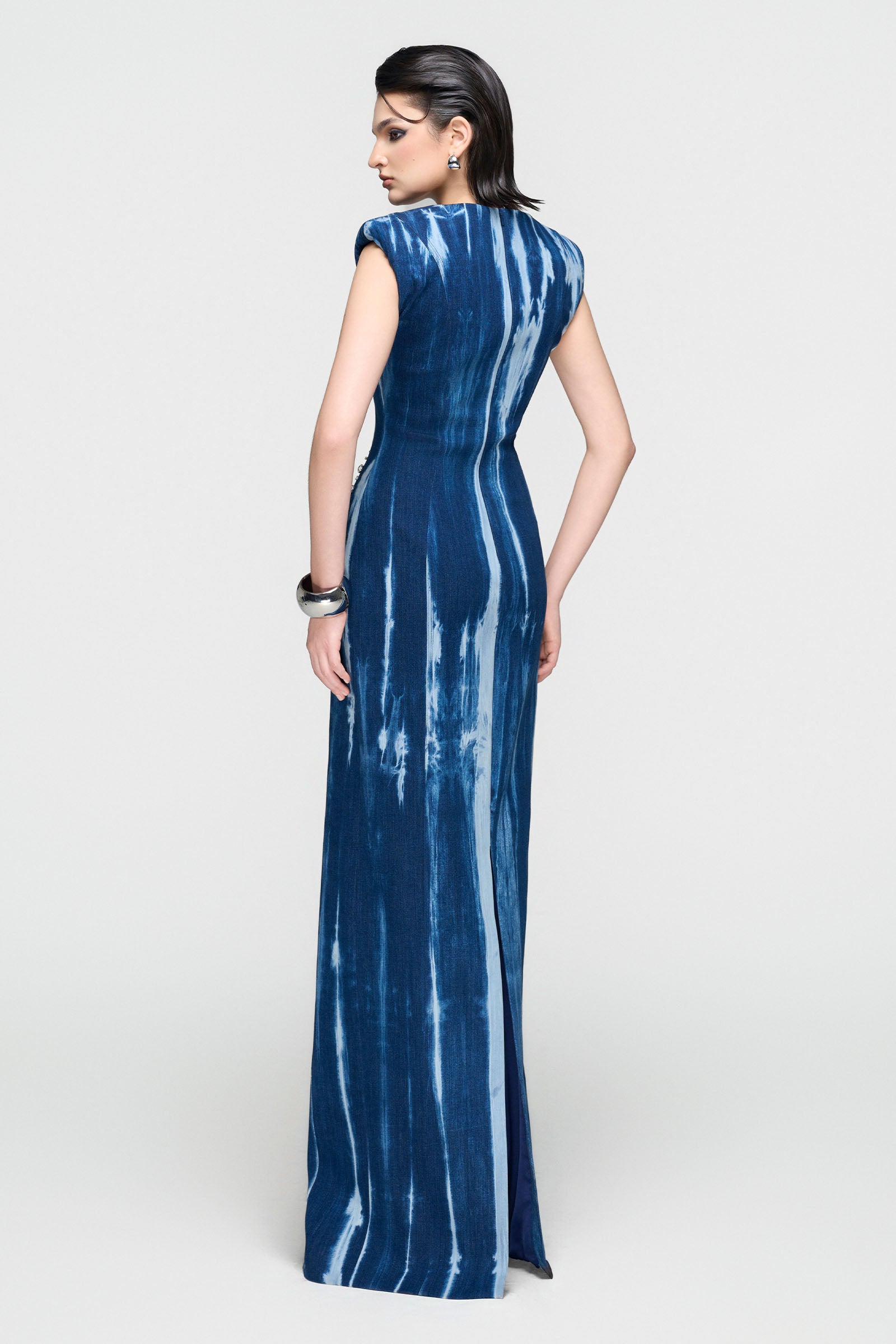 Azurine Rhinestone Maxi Dress