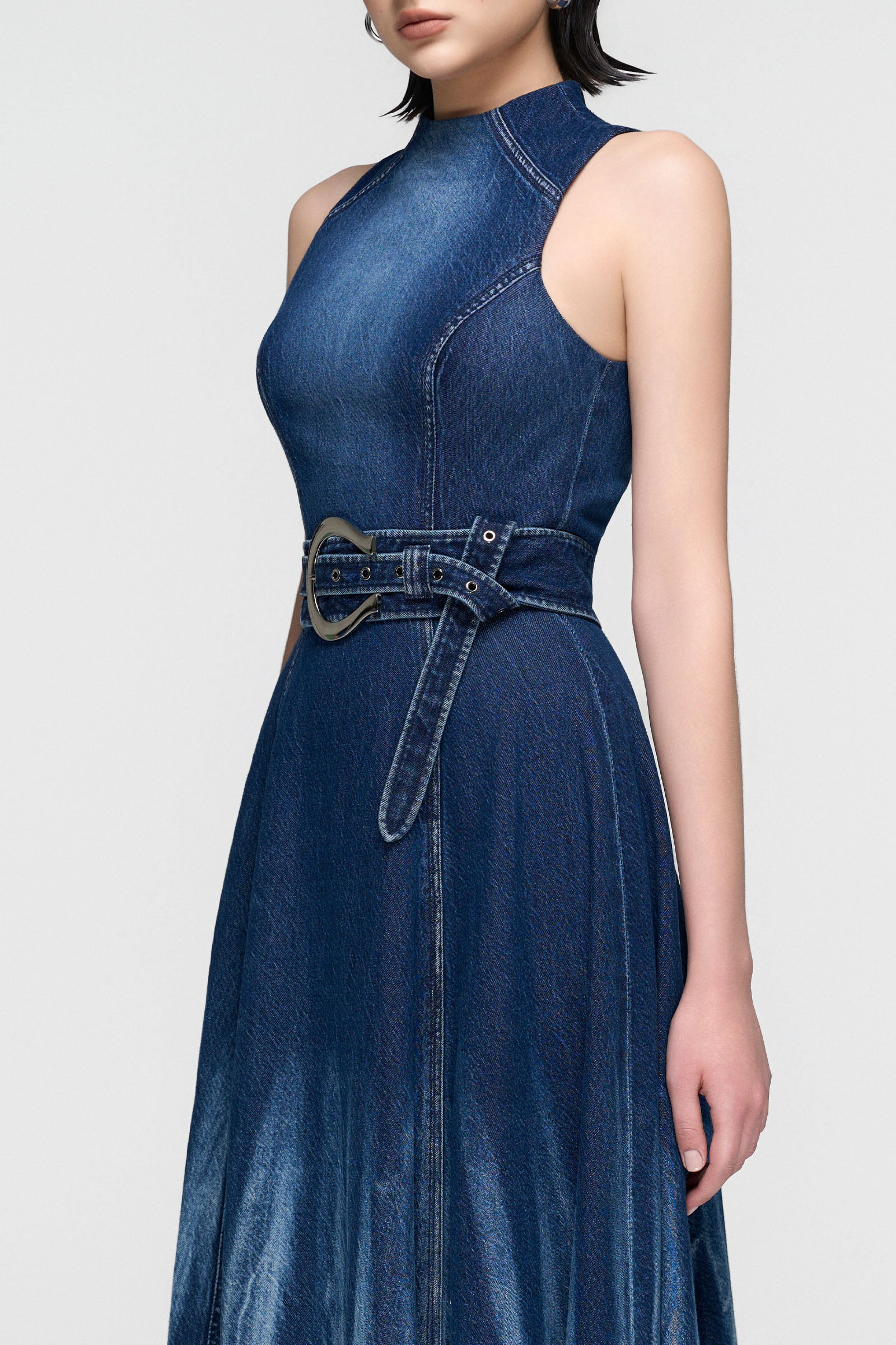Vesper Asymmetric Midi Dress