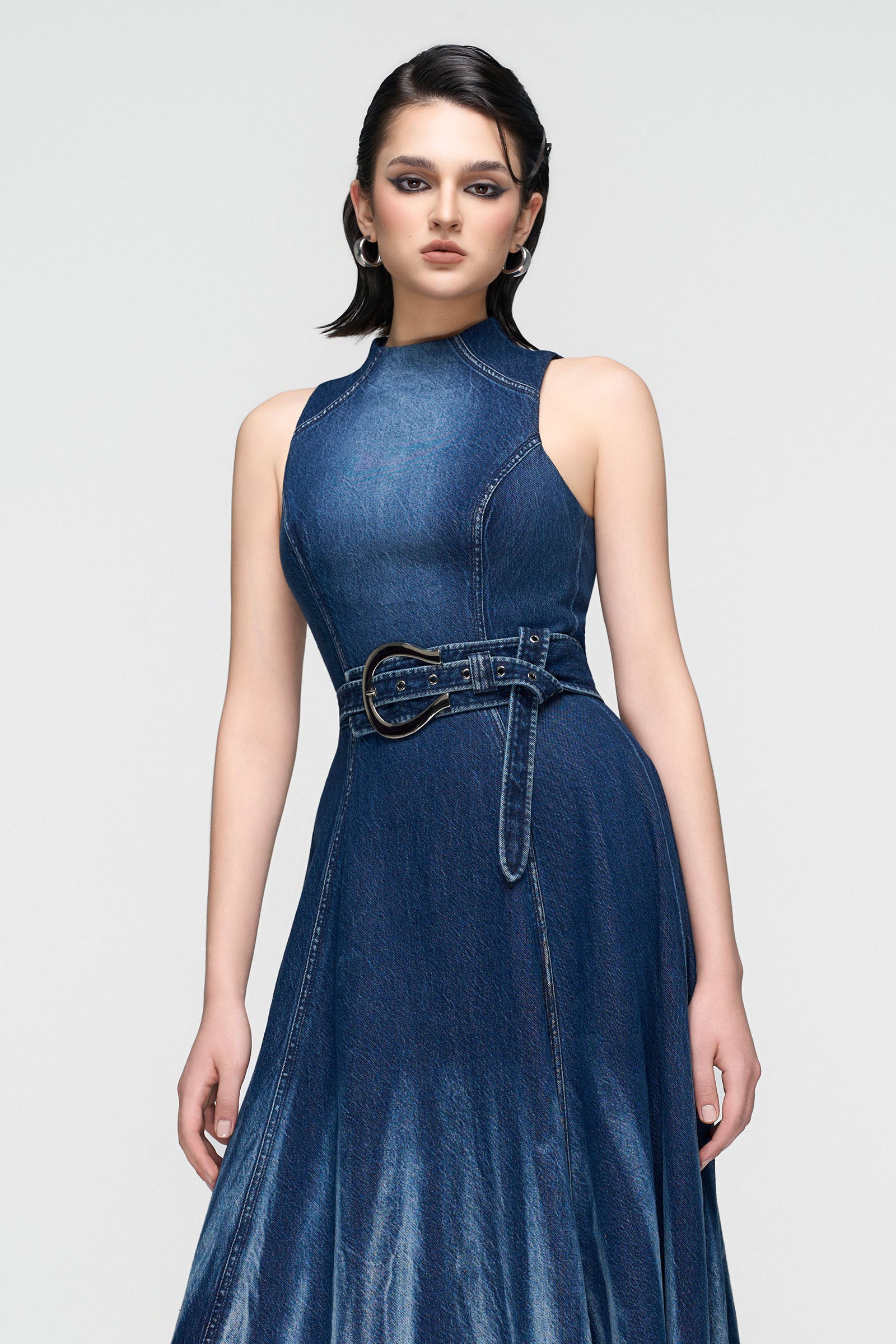 Vesper Asymmetric Midi Dress