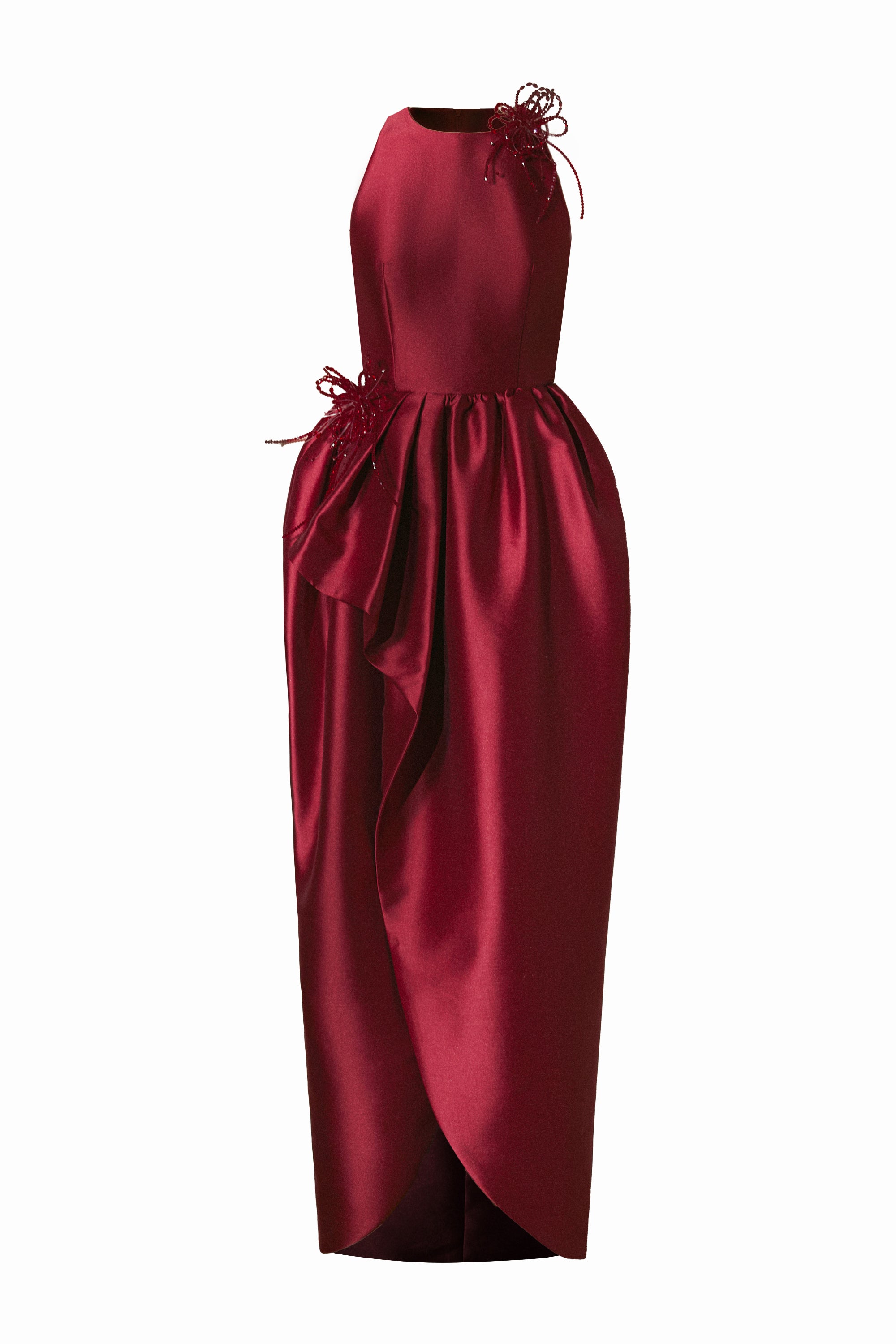 Seren Draped Midi Dress