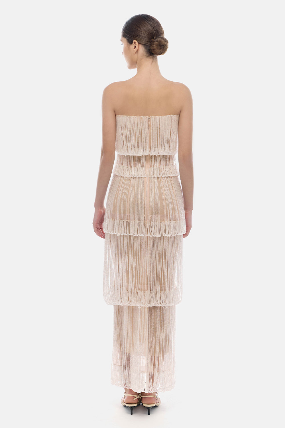 Elara Fringe Maxi Dress