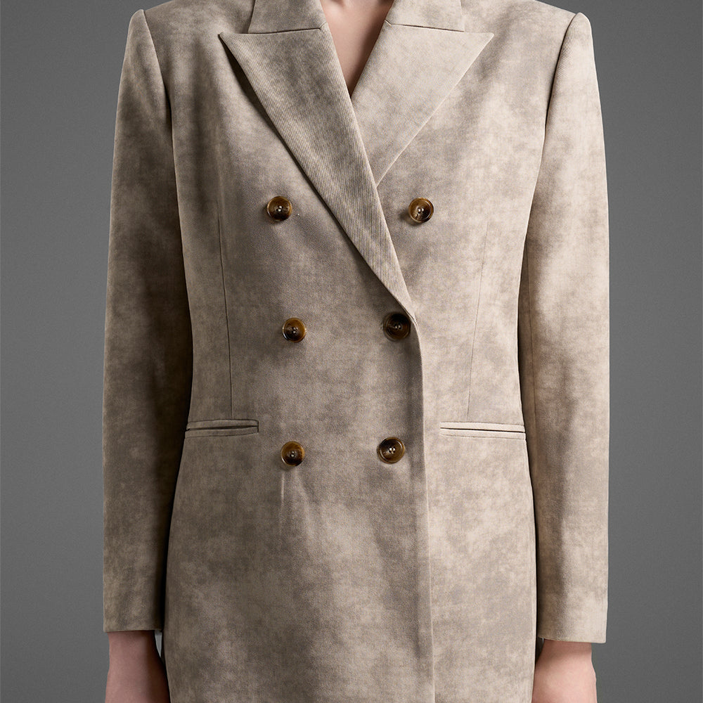 Lilia V-Neck Tweed Blazer