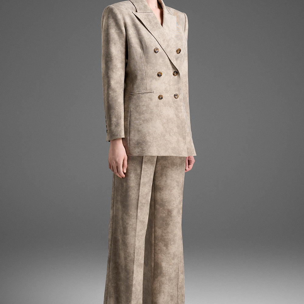 Lilia Straight Tweed Pants