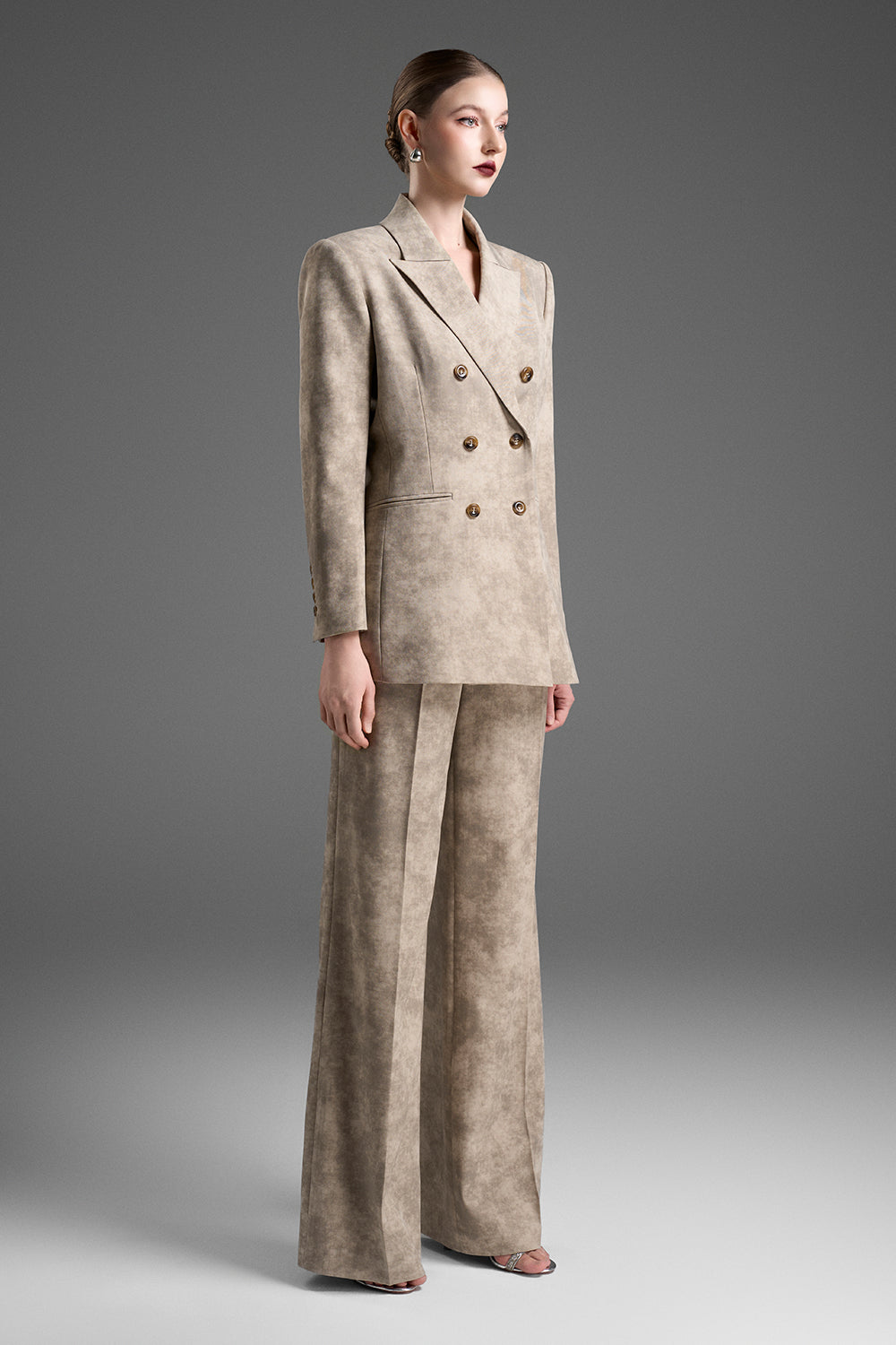 Lilia Straight Tweed Pants