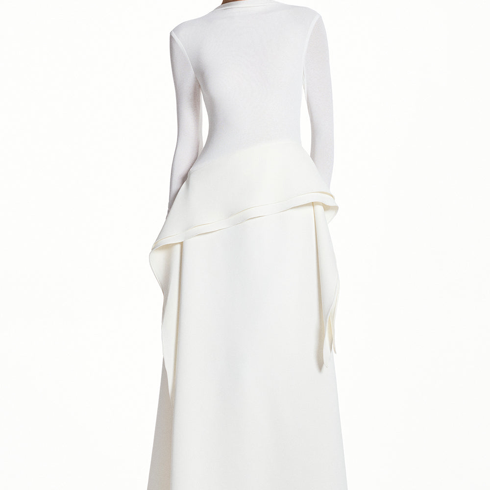 Selin High Neck Draped Maxi Dress