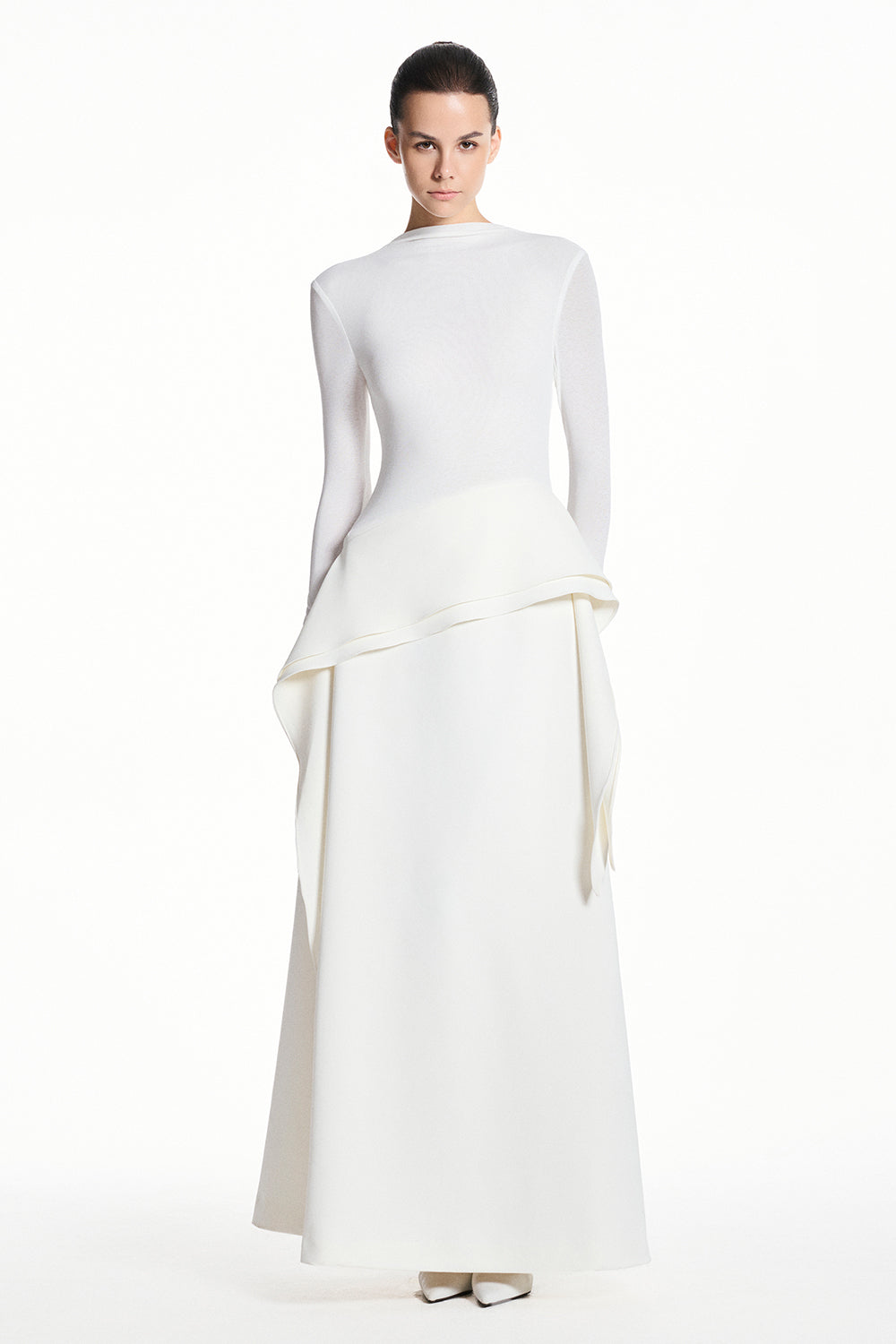 Selin High Neck Draped Maxi Dress