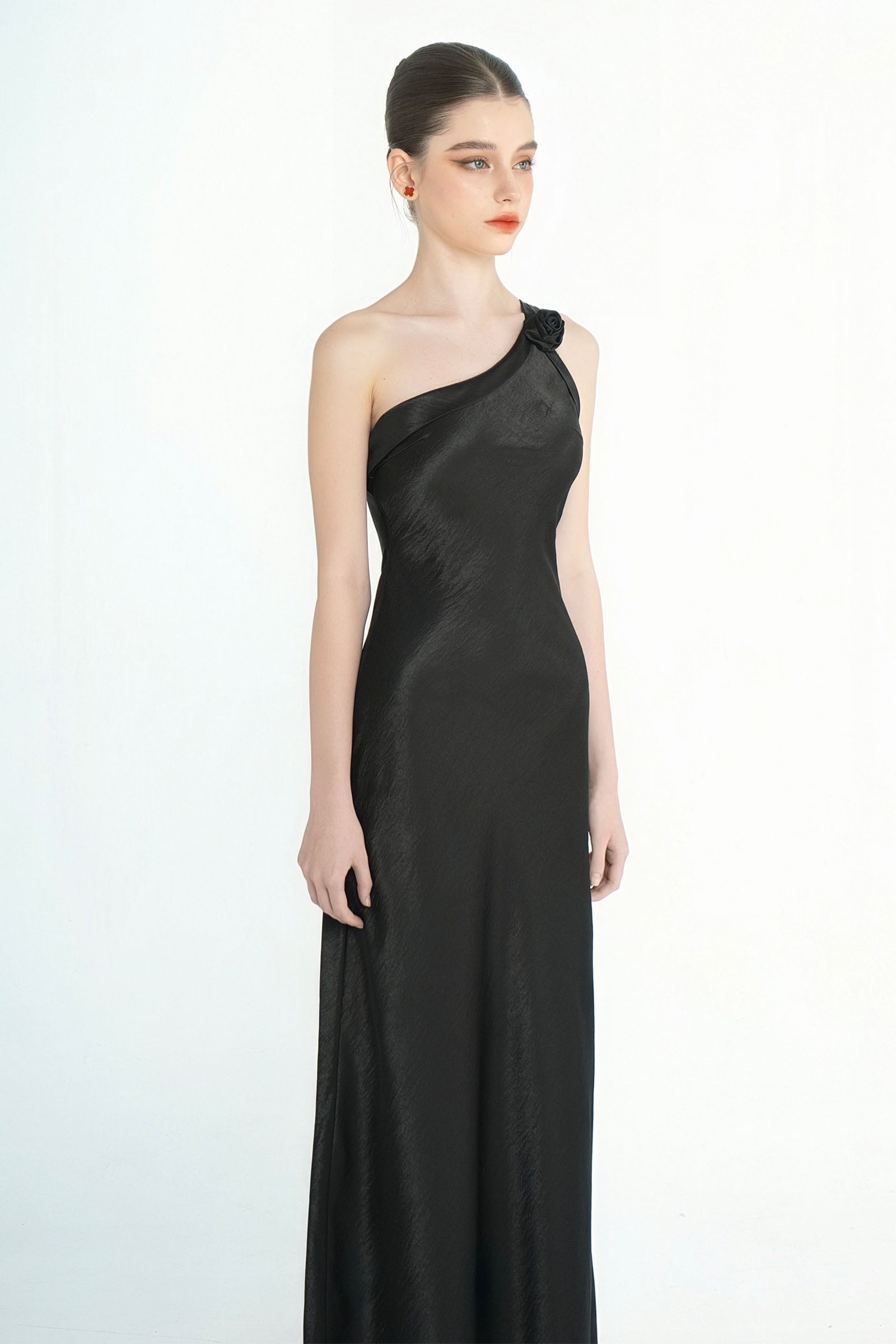 Floraine One Shoulder Maxi Dress