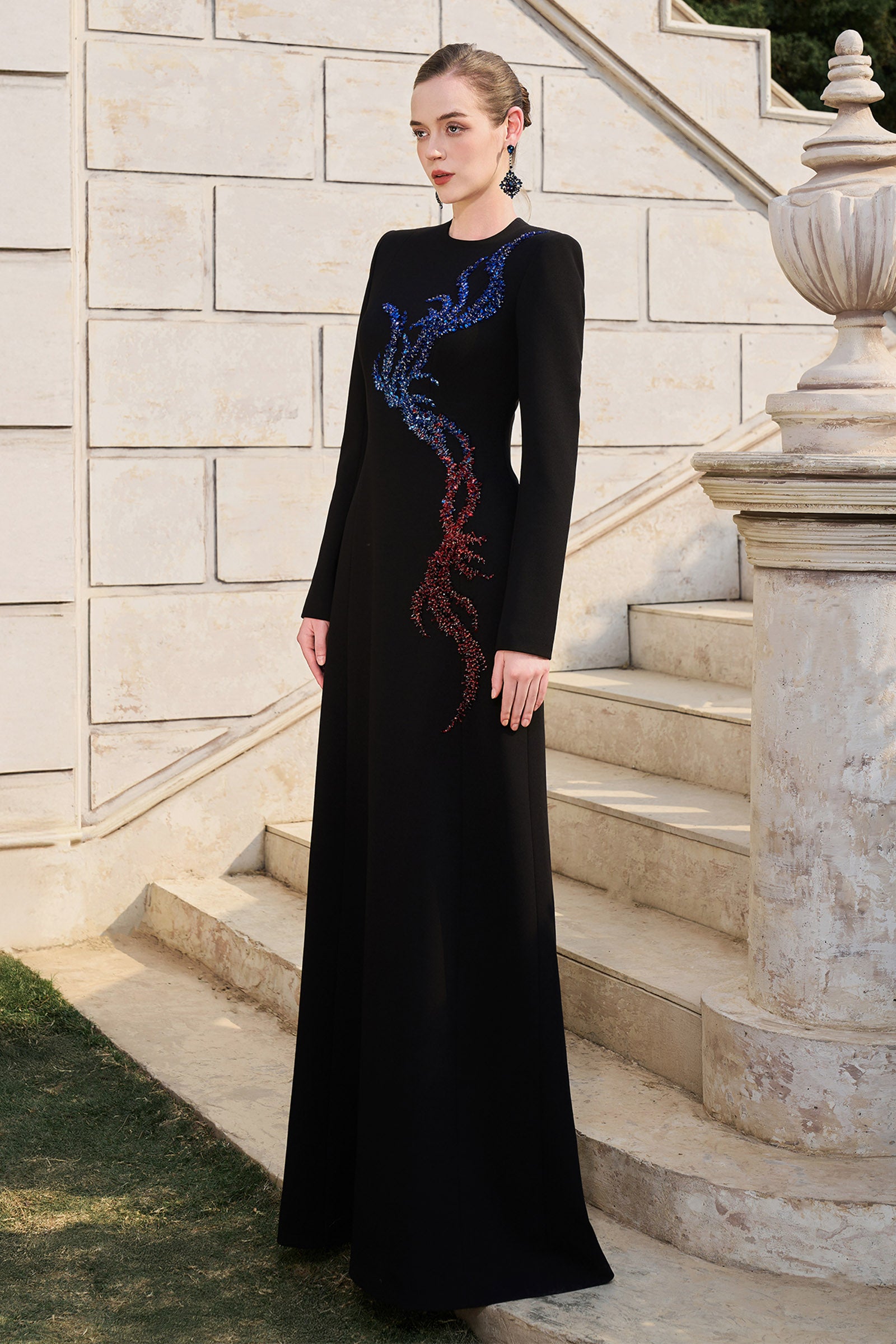 Olivia Round Neck Maxi Dress