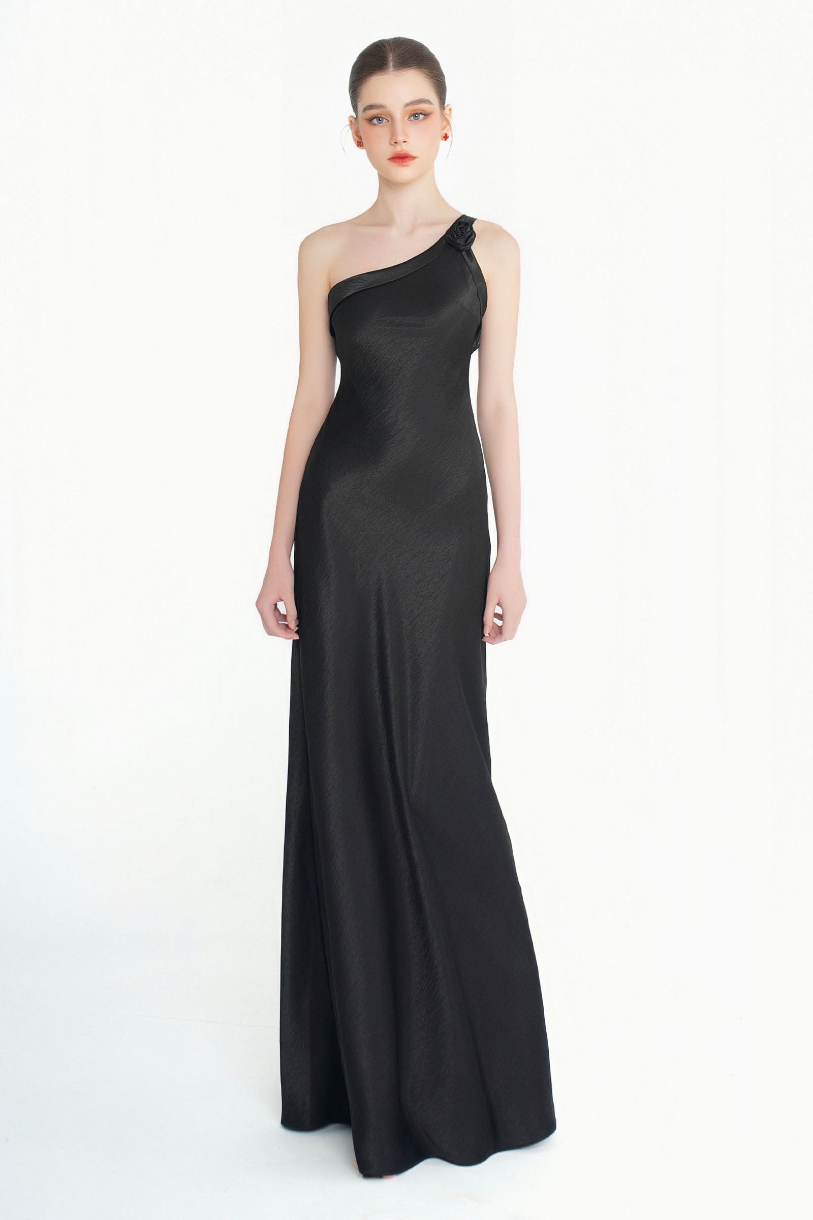 Floraine One Shoulder Maxi Dress