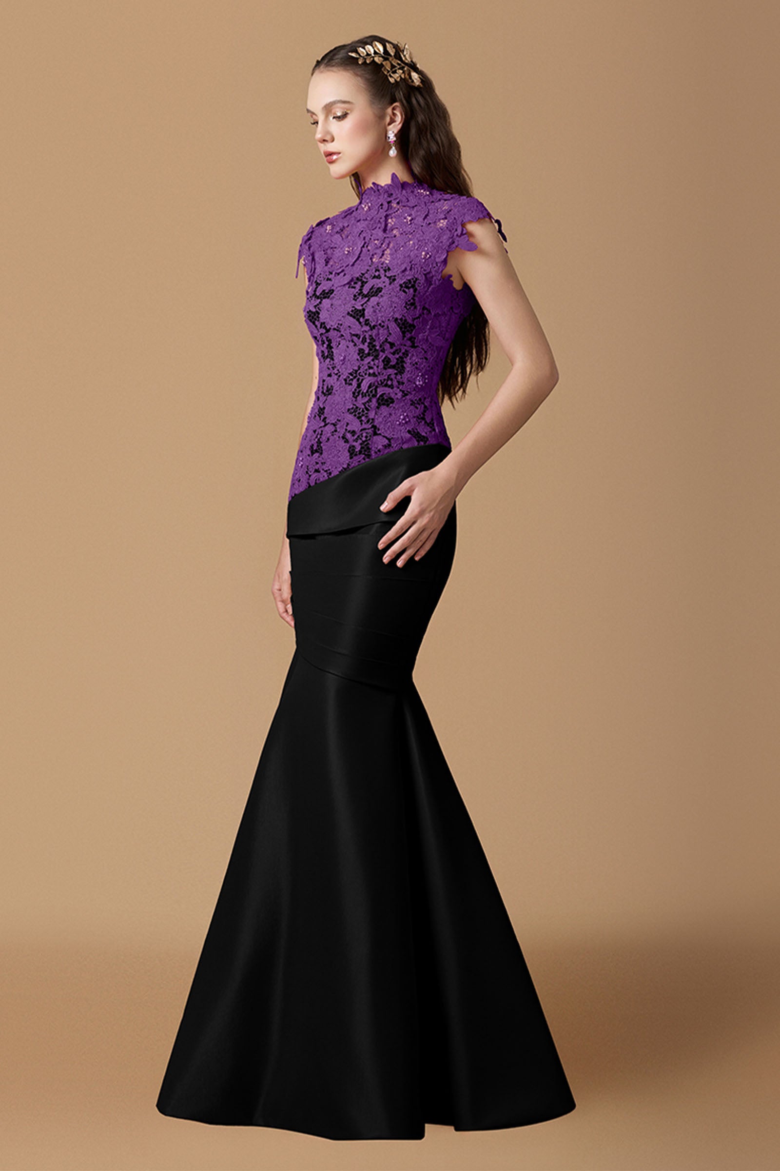 Isora High Neck Maxi Dress