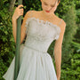 Alaya Fit and Flare Twisted Organza Voile Mini Dress