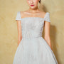 Lambert A-line Square Neck Organza Voile Mini Dress