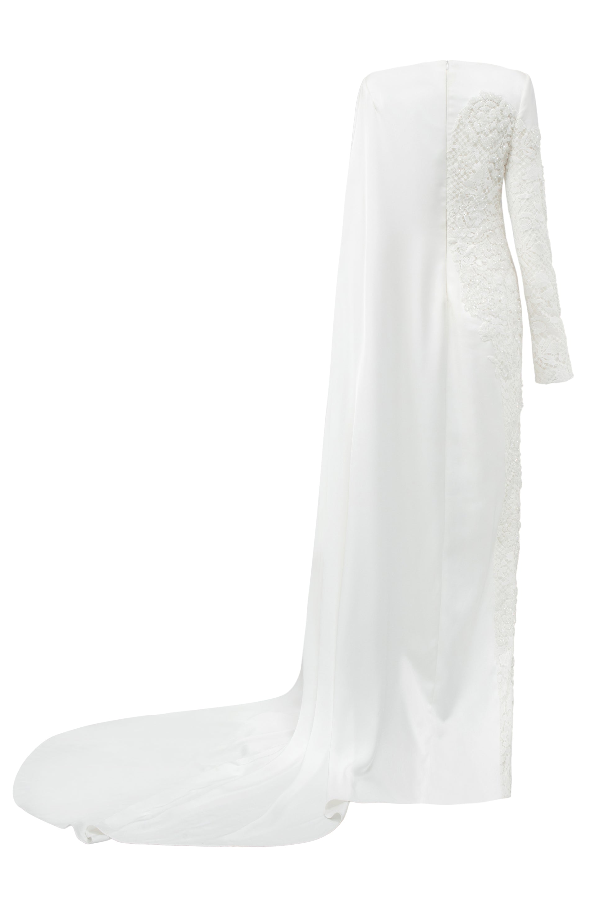 gossamer dress Women's Gossamer Silk Maxi Dress S/M/L/XL/XXL/3XL/Customize White MEAN BLVD White / L