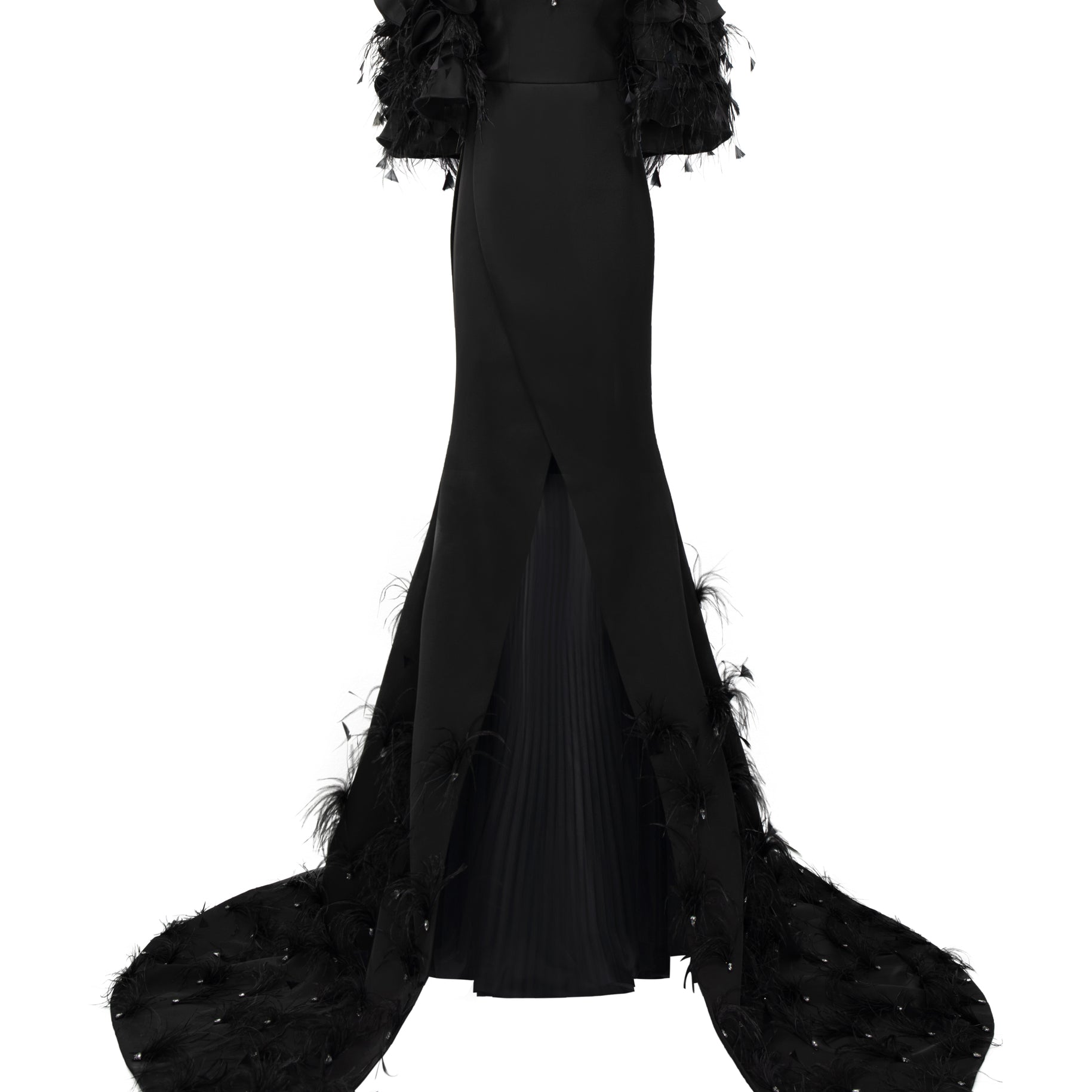 Fiorella Feather Maxi Dress