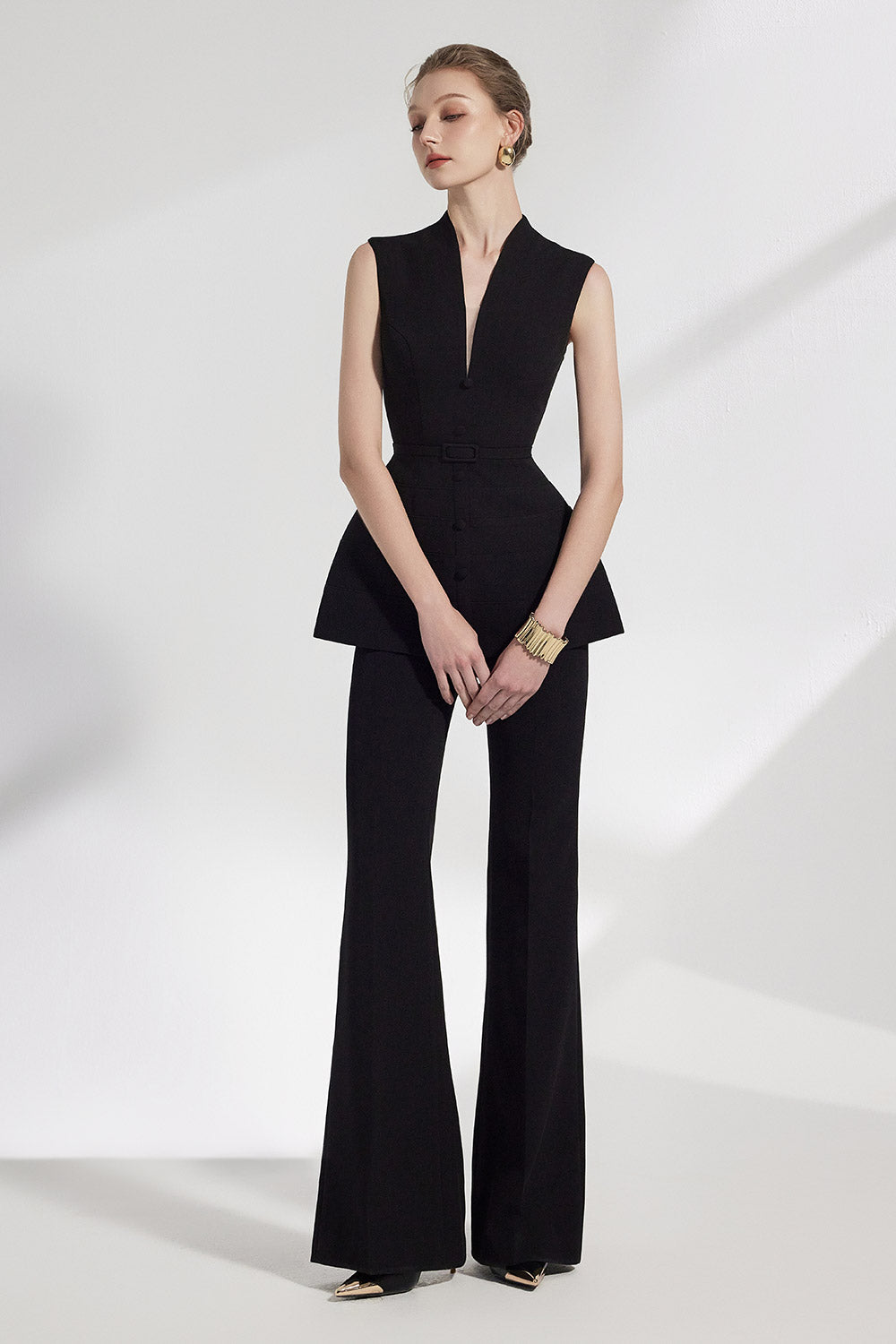 Vanta Flared Side Pocket Kate Floor Length Pants