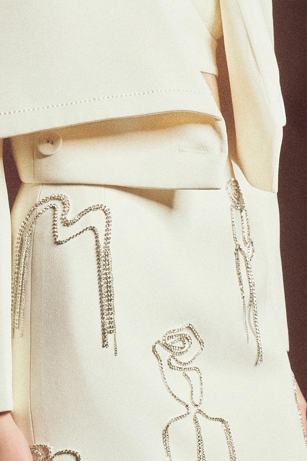 Grayson Cropped V-Neck Polyester Jacket