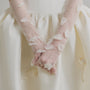 Natalie Flower Applique Gloves