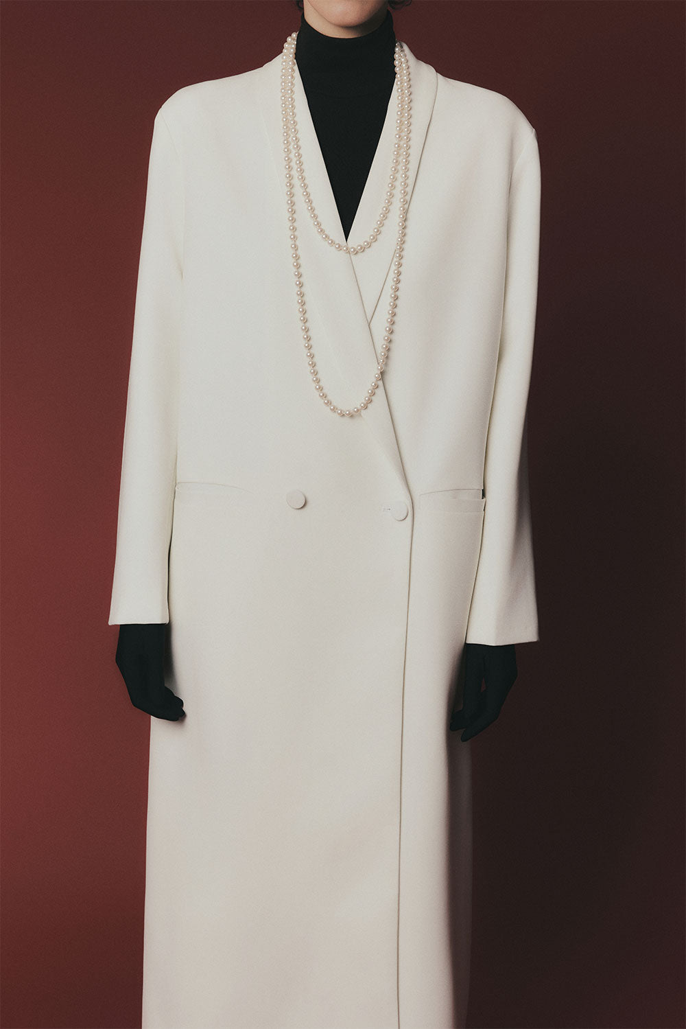 Grove Bodycon Turtle Neck Wool Blend Top