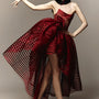 Halona Ball Gown Open Shoulder Mesh Midi Dress