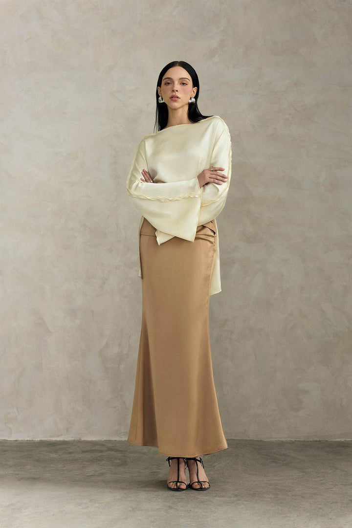 Jade Trumpet High Waist Silk Ankle Length Skirt - MEAN BLVD