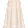 Aurora A-line Flower Applique Lace Maxi Skirt