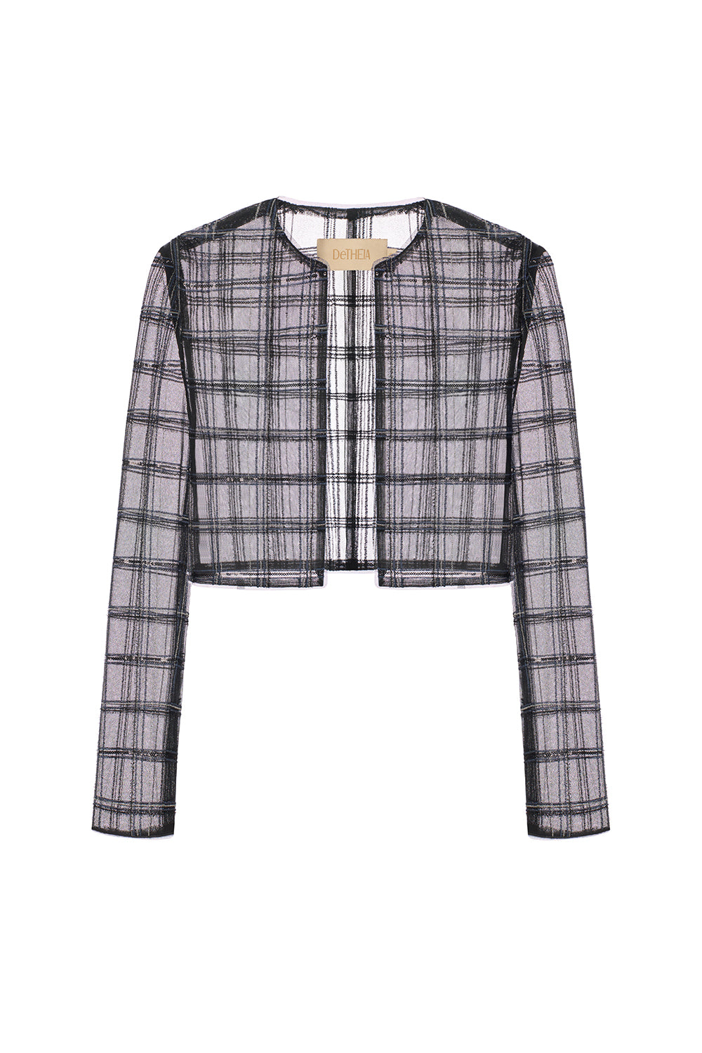 Inés Cropped Long Sleeved Tulle Jacket