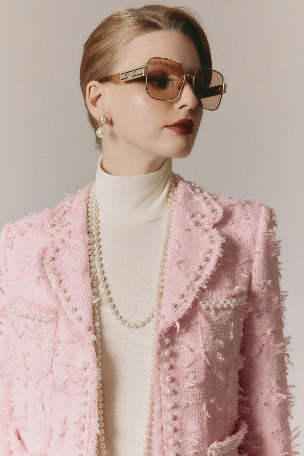 Grove Bodycon Turtle Neck Wool Blend Top