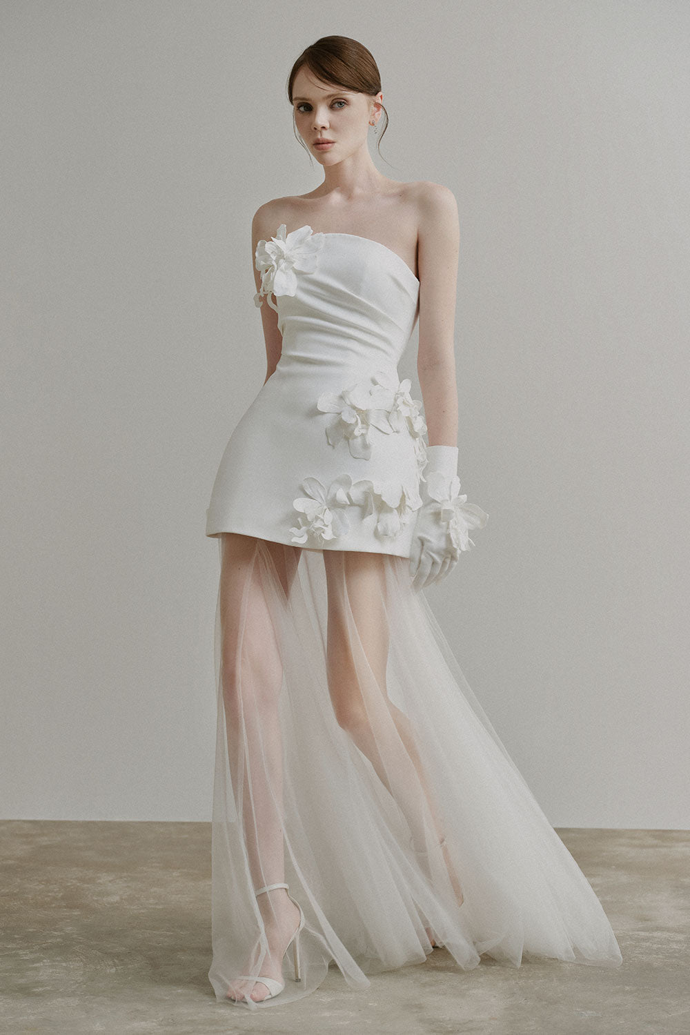 Jesse Flower Applique Gloves