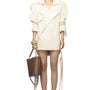 Vickie Straight Double Breasted Cotton Mini Dress
