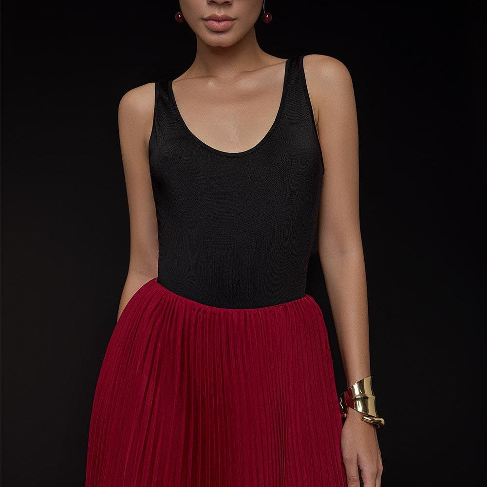 Octo Bodycon Scoop Neck Cotton Spandex Bodysuit