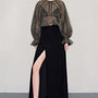 Devon Straight Poet Sleeved Mesh Top