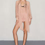 Amari Straight Cuff Sleeved Organza Voile Shirt