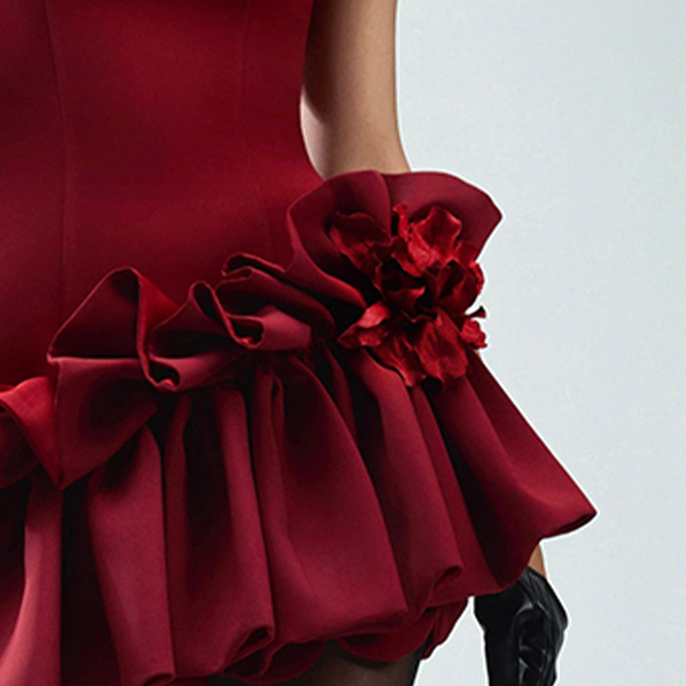 Raffle Floral Velvet Brooch