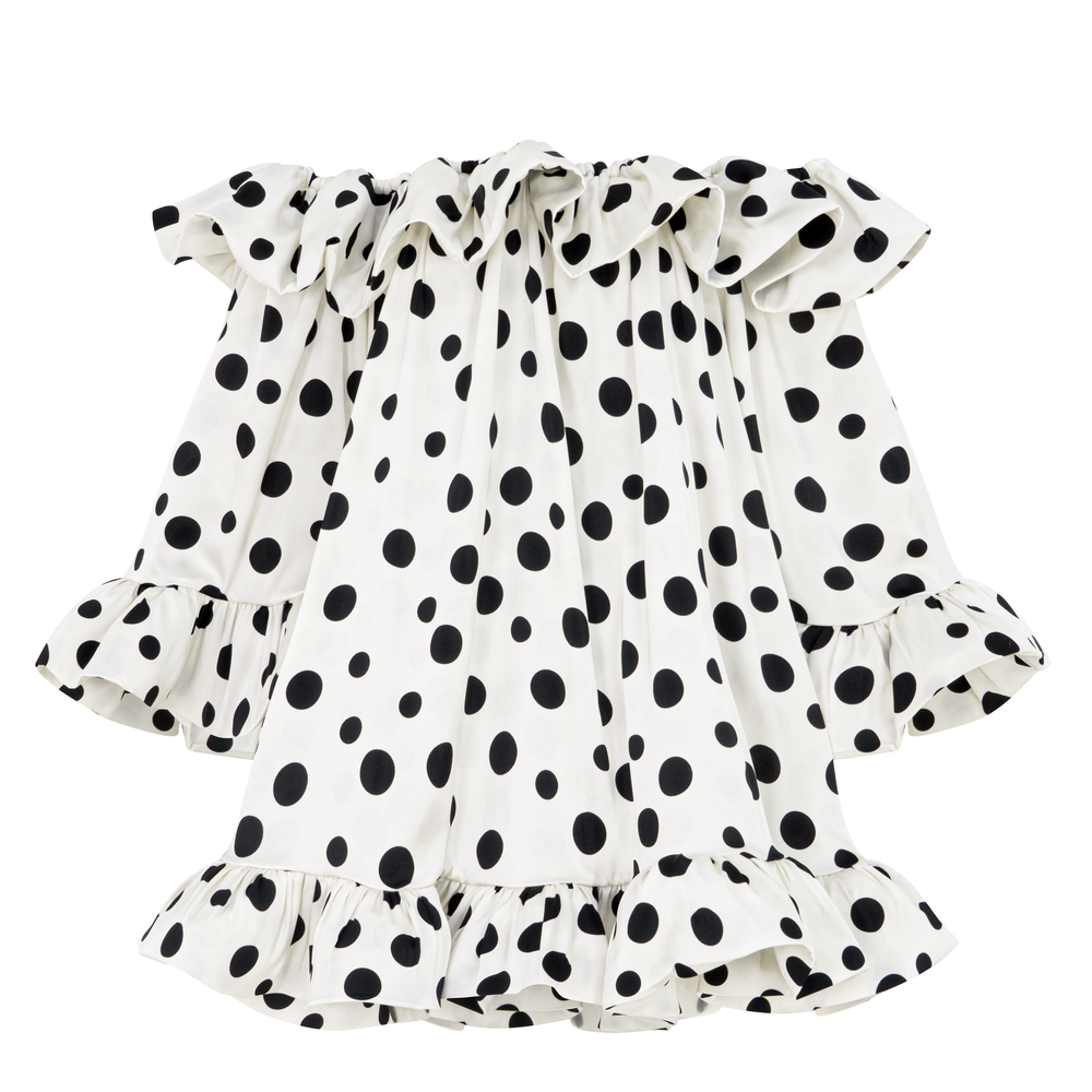 Lunaire Ruffle Mini Dress