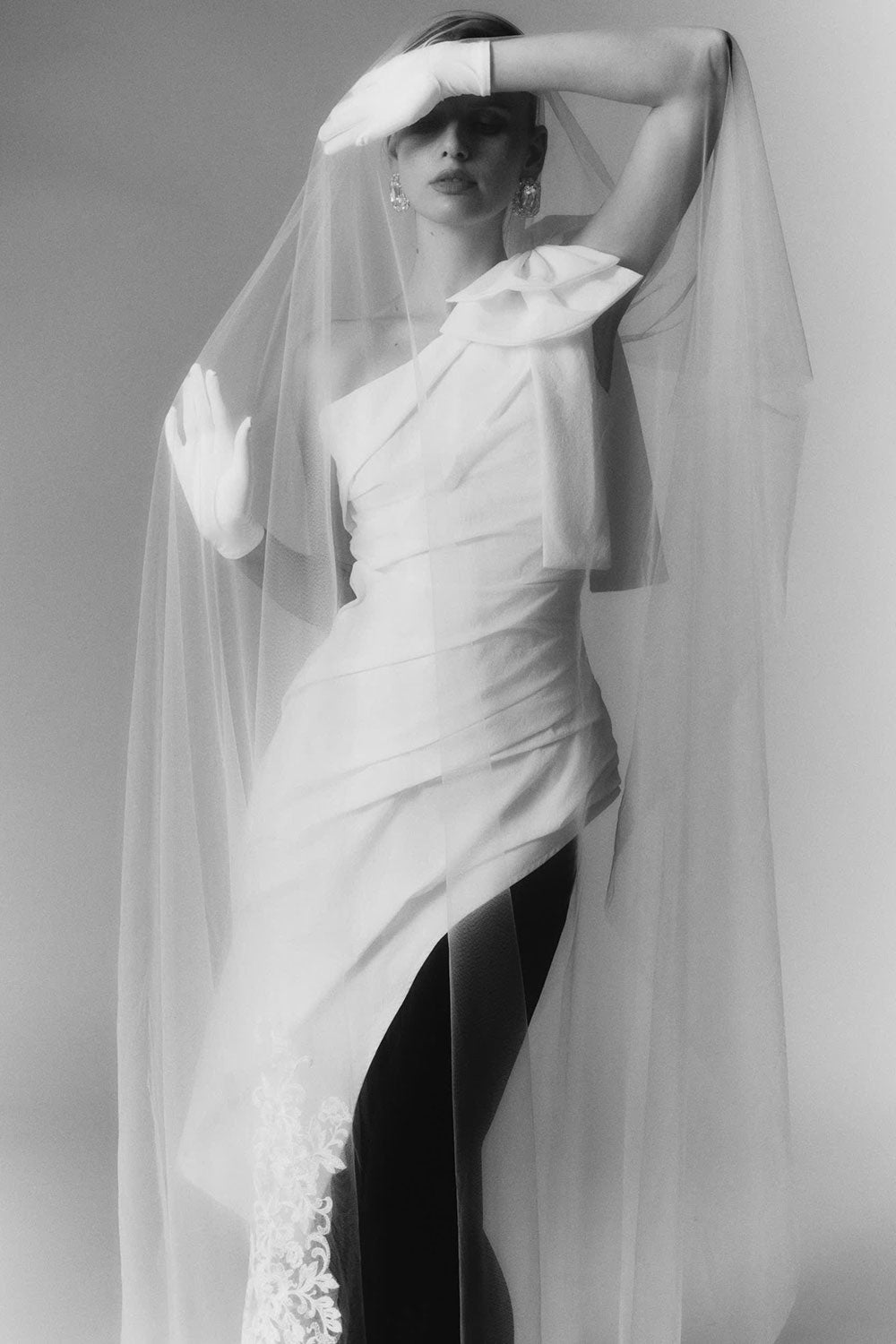 Elise Asymmetric One Shoulder Organic Cotton Top