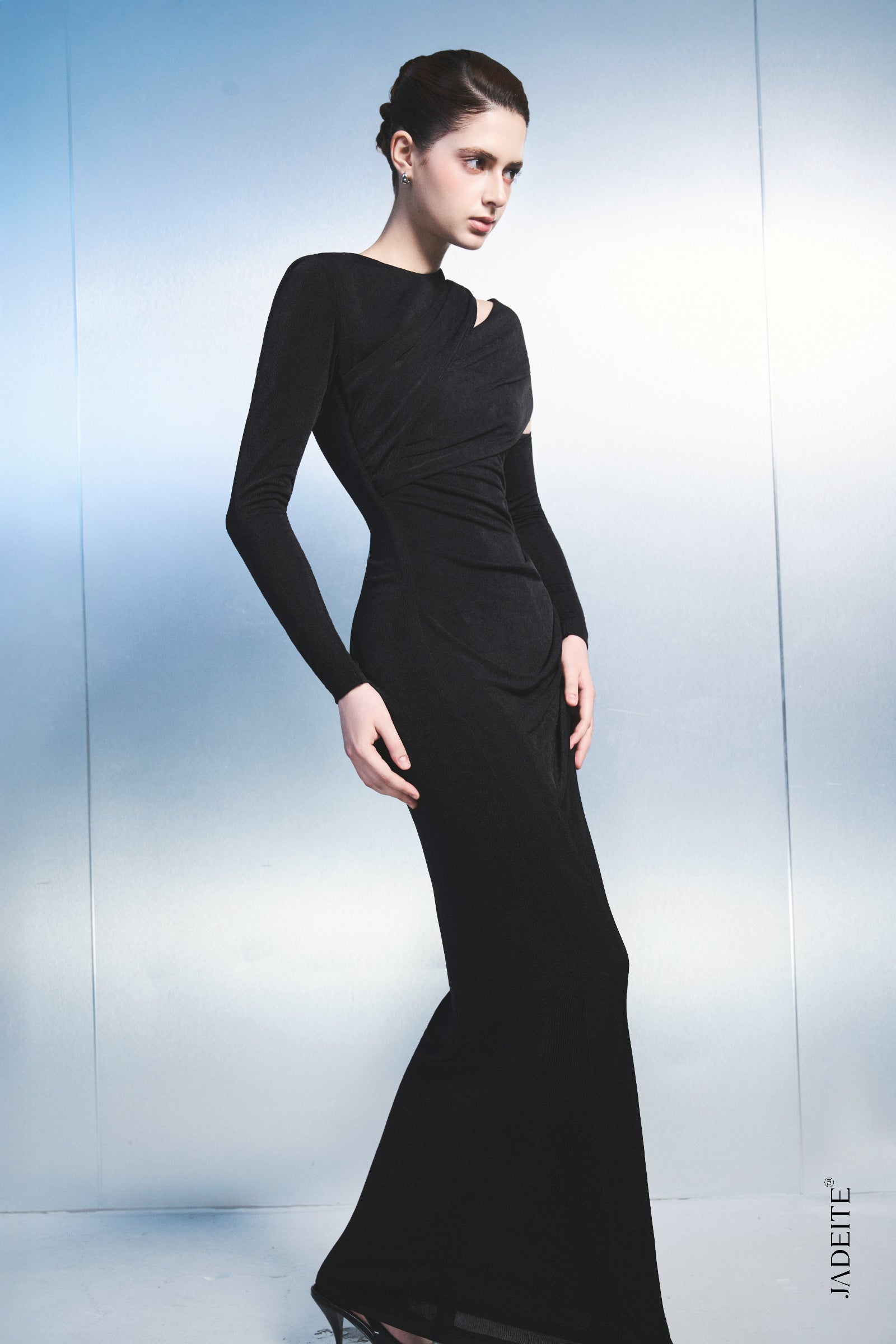 Zumia Asymmetric Neck Maxi Dress