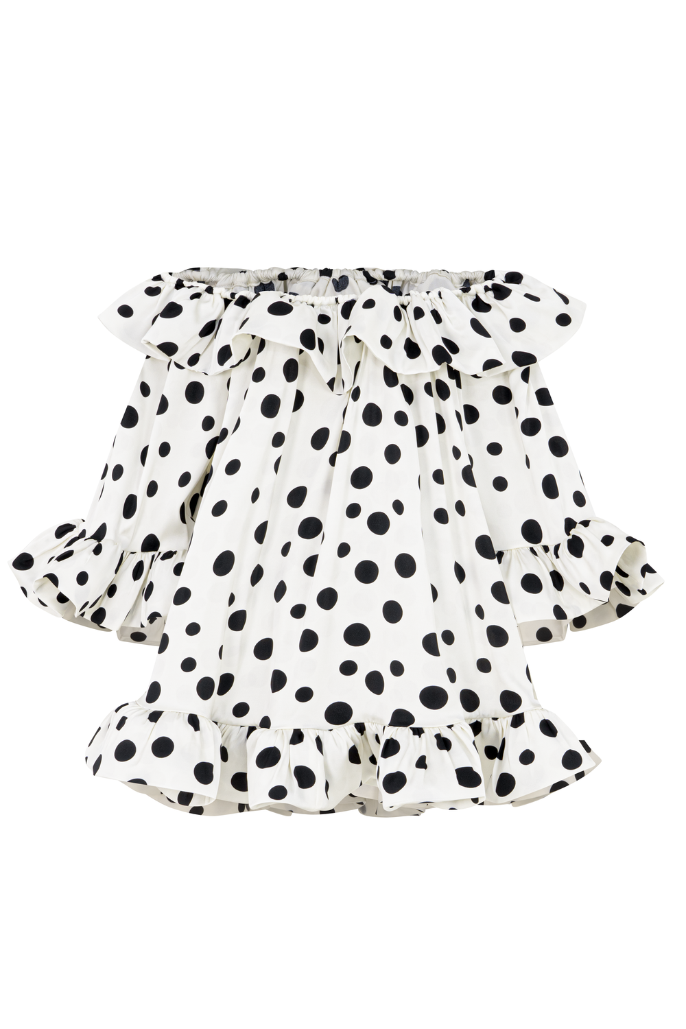 Lunaire Ruffle Mini Dress