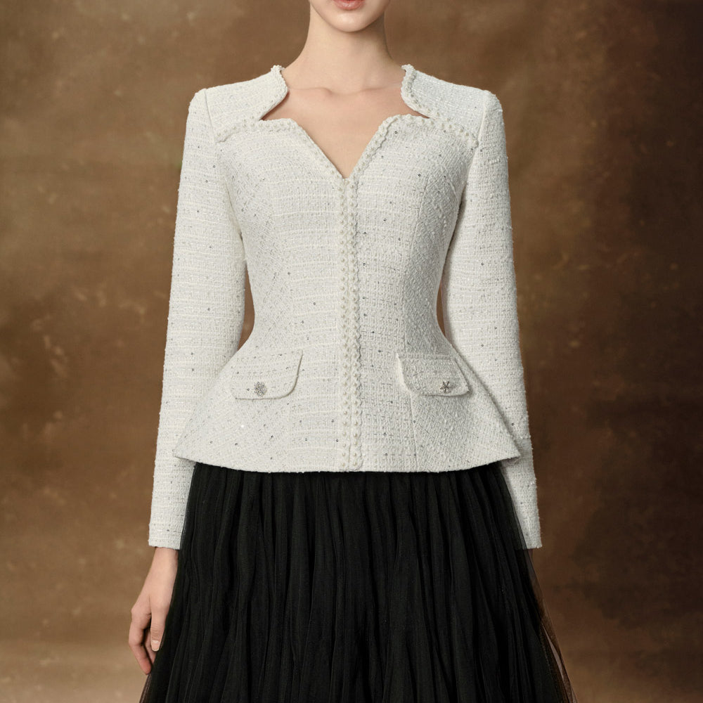 Gemma Gathered Flared Tulle Midi Skirt