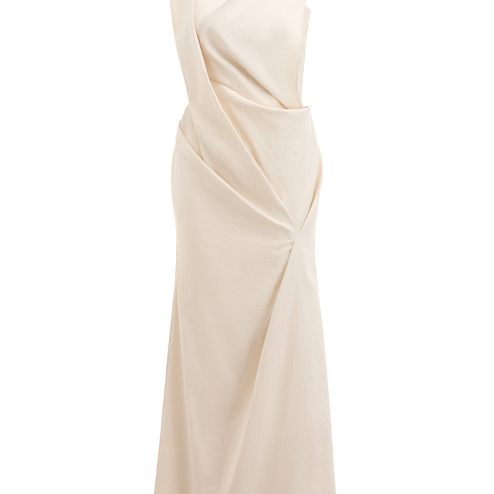 Yen Sa Mermaid Draped Chenille Maxi Dress