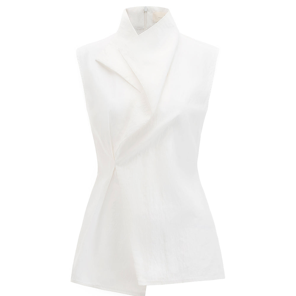 Anh Ngoc Sheath Crossover Chenille Top