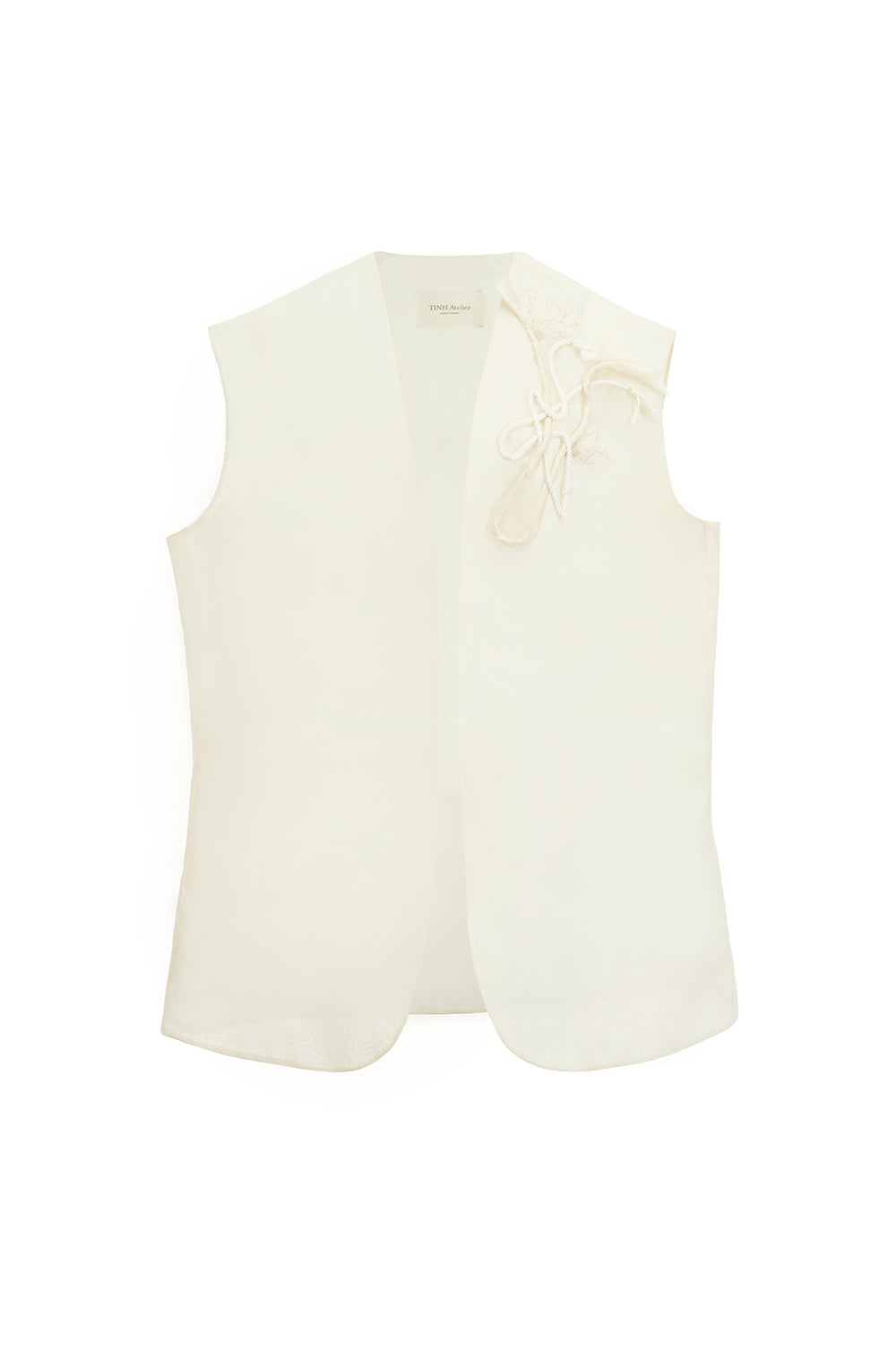 Nha Anh Straight Square Shoulder Organza Jacket